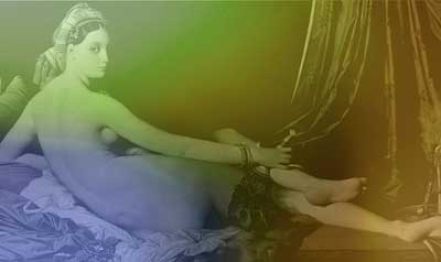 A visual proposal for Une Odalisque by Jean Auguste Dominique Ingres
