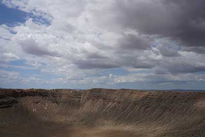 Photograph of the Barringer Meteorite Crater