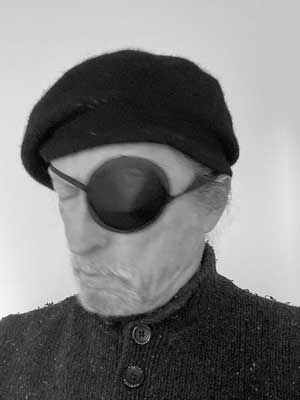 Kevin Flynn - Self Portrait with Eye Patch - post op eye surgery