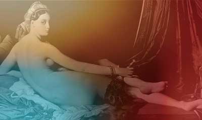 A visual proposal for Une Odalisque by Jean Auguste Dominique Ingres