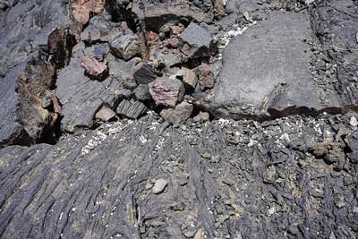 Photograph of the lava flow from Mount Hualalai, Hawaii