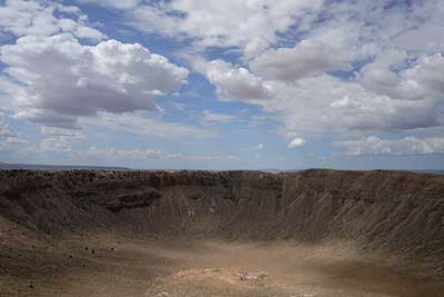 Photograph of the Barringer Meteorite Crater