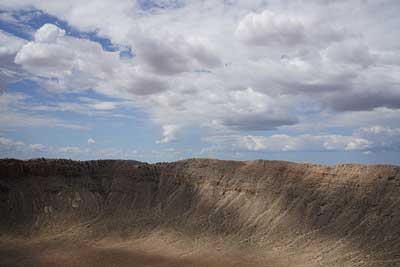 Photograph of the Barringer Meteorite Crater